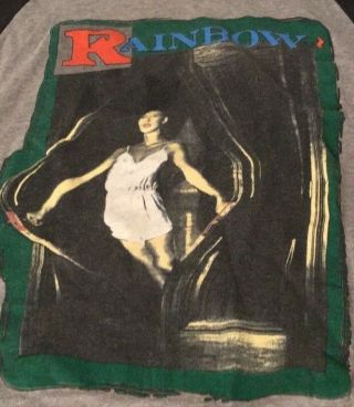 Rare Vintage 1983 Rainbow Official Concert T - Shirt