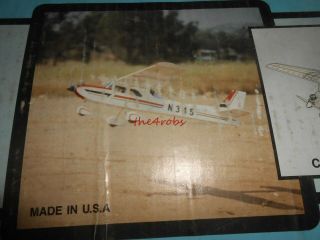 Vintage Dynaflite Cessna Trainer 40 R/C Balsa Wood Airplane Kit 3