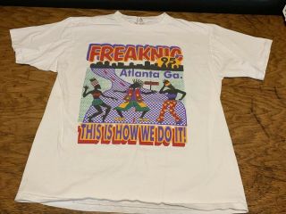Freaknic 1995 This Is How We Do It White T - Shirt Size X Large 1990s