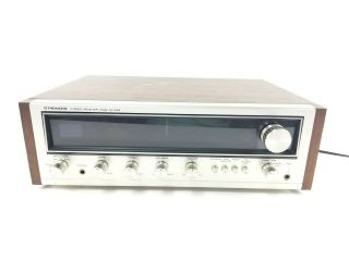Pioneer Sx 434 Vintage Stereo Receiver Am Fm Tuner Wood Cabinet &