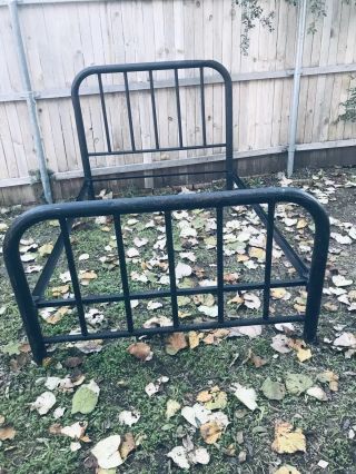 Antique Early 1900s Full Size Iron Bed