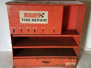 Vintage Bowes Tire Repair Cabinet