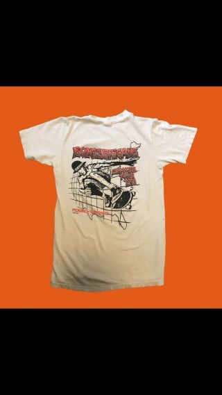 Vintage Powell Peralta Skateboard Bones Brigade 1988 Tour Tee Shirt