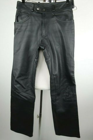 Vintage Fieldsheer Leather Motorcycle Pants Men Size 32 X 30