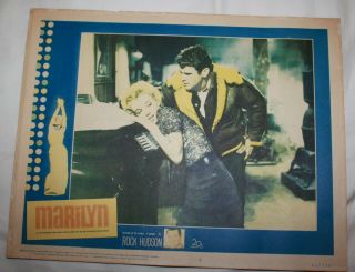 Marilyn Monroe Lobby Card " Marilyn " Rock Hudson 1963 6 Vintage