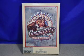 Vtg - 1985 Apple Ii Pc Game Captain Goodnight And The Islands Of Fear