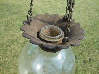 Antique Hanging Pharmacy Show Globe Perfume Country Store Fixture 5