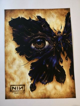 Nin Memphis By Nc Winters Gig Poster Signed Ed/40 Nine Inch Nails Rare Print