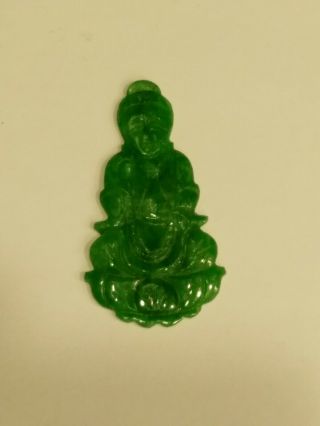 Vintage Imperial Jade Guanyin Loose Gemstone 7
