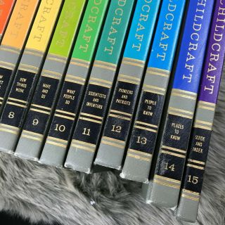 Vintage 1966 CHILDCRAFT The How and Why Library Complete Set of 15 Rainbow 3