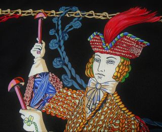 Hermes silk scarf - Le Timbalier - designed by Francois Heron 3