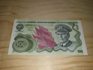 Tito Not Issued Banknote - Yugoslavia 100 Dinara 1990.  Unc - Rare