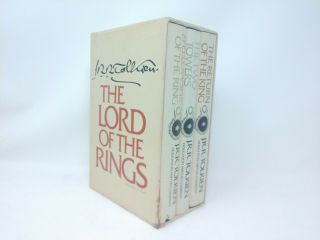 Vintage Lord Of The Rings Book Set 1978 Houghton Mifflin 2nd Edition W/ Maps