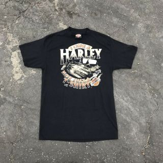 Vtg T Shirt 3 D Emblem Harley Davidson