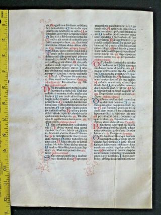 Extremely rare incunabula Breviary lf.  vellum,  Jenson,  1478,  handc.  deco initials 1 3