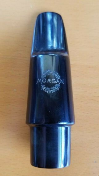 Vintage Handmade The Morgan 6l Tenor Saxophone Hard Rubber Mouthpiece Sn 20212
