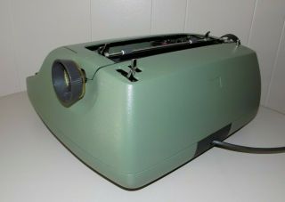 Vintage IBM Selectric I Model 71 Sage Green correcting typewriter with cover 5