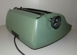 Vintage IBM Selectric I Model 71 Sage Green correcting typewriter with cover 6