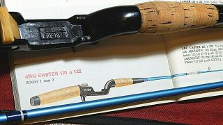 60 ' s Vintage ABU Caster 122 Zoom 2 (10 - 30g) 5.  5 ' bait - casting rod - used/xclnt, . 4