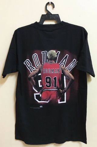 Vintage 90s Dennis Rodman T - Shirt Rap Hip Hop Basketball