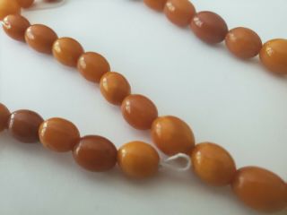 40 ANTIQUE NATURAL BALTIC AMBER LOOSE BEADS 10