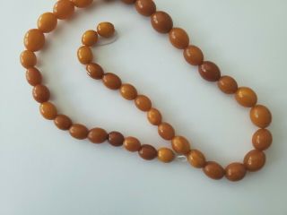 40 ANTIQUE NATURAL BALTIC AMBER LOOSE BEADS 8