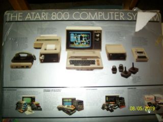 Vintage Atari 800 Computer System w/ Power Supply &,  games 2