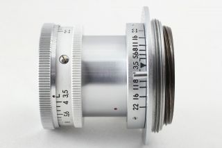 [RARE EXC,  5]Tokyo Kogaku Japan Topcor 5cm 50mm f3.  5 Leica L39 Mount MF Lens 100 4