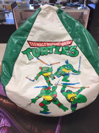 Vintage 1990 Tmnt Teenage Mutant Ninja Turtles Bean Bag Chair Ace Novelty Co 17