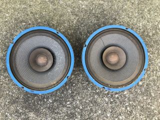 2 Vintage Electro Voice Wolverine Ls12 Extended Range Whizzer Cone 12 " Speakers