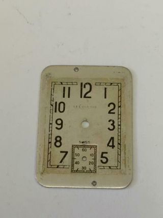 Rare Vintage Lecoultre Reverso Wrist Watch Dial