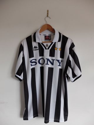 Vintage Juventus Home 1996 – 1997 Shirt Jersey Kappa | Xl | Sony Black White