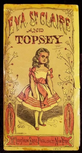 Antique 1875 Topsey Eva St.  Claire Paper Dolls Uncle Toms Cabin African American 2