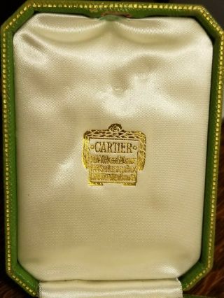 Vintage Cartier Jewelry Box - 1920 ' s - silk lined 2