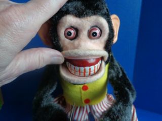 VINTAGE MUSICAL JOLLY CHIMP MONKEY TOY WITH CYMBALS & BOX 3