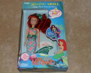 Vintage 1991 Walt Disney 18 " Singing Ariel Little Mermaid Doll By Tyco Mib