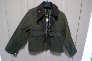 Barbour - A130 Spey Waxed Cotton Wading Jacket - Sage - - - Made In Uk - Rare - Medium