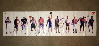 Vintage Nike Bo Jackson Two Sided Vinyl Banner/poster “don’t I Know You “ - Rare -