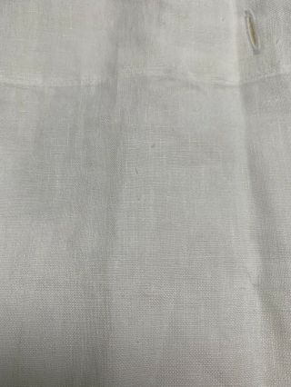 Restoration Hardware Vintage Washed Linen Shower Curtain IVORY $119 2