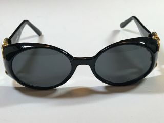 Chanel Sunglasses Vintage Cat Eyes 01450 Black 94305 Very Rare