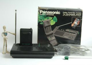 Panasonic Easa - Phone Flip Folding Pocket Cordless Phone Kx - T3000 Vtg.