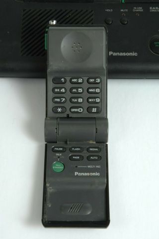 Panasonic Easa - Phone Flip Folding Pocket Cordless Phone KX - T3000 Vtg. 3