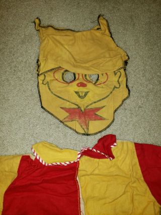 VINTAGE Winky Dink Halloween Costume with Mask - RARE 4