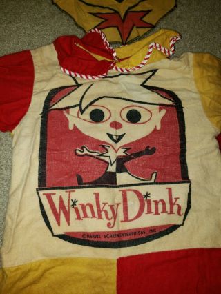VINTAGE Winky Dink Halloween Costume with Mask - RARE 5
