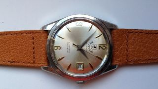 Mens Vintage Beltane 25 Jewels Automatic Incabloc Swiss Made Calendar Watch