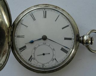 Antique American Waltham Wm Ellery,  Silver Hunter Cased Pocket Watch C1864