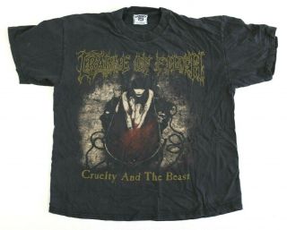 Vtg 1990s Cradle Of Filth Concert Tour T - Shirt Xl English Metal Rock Band