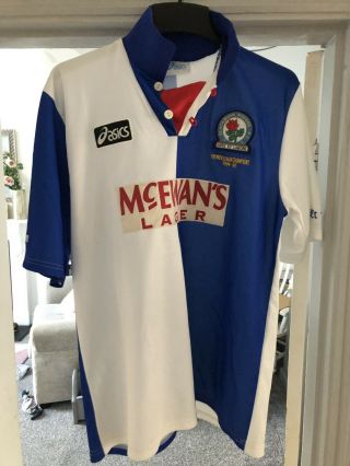Vintage Blackburn Rovers Shirt - 94/95 Premier League Champions Men’s Large