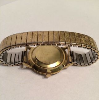 Vintage Bucherer 25 Jewel Automatic Date Swiss Gold Plated Watch Model 534 P 5