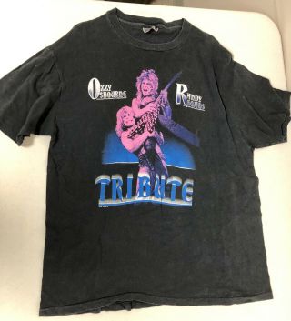 Vintage Ozzy Osbourne Randy Rhoads Concert T Shirt 1987 Xl Extra Large